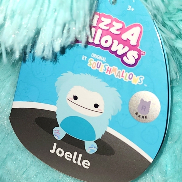 JOELLE 🐾 RARE Tag Teal Bigfoot Fuzzamallow Original Squishmallow NW0T - Picture 3 of 9